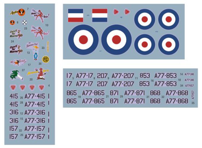 DK Decals DKD72109 1:72 RAAF Meteor Mk.8s RAAF Meteor Mk.8s 1