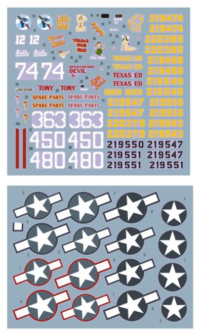 DK Decals DKD72115 1:72 Bell P-39 Airacobra over the central Pacific 1
