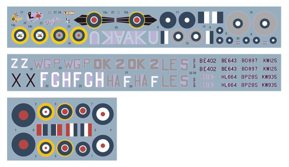 DK Decals DKD72120 1:72 Hawker Hurricane Mk.II over the Far East Malta & Africa