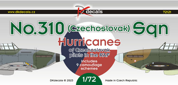 DK Decals DKD72121 1:72 No.310 Sq