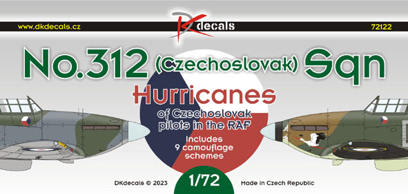 DK Decals DKD72122 1:72 No.312 Sq