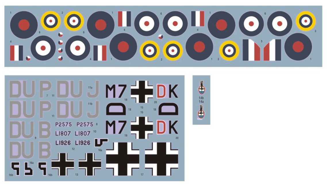 DK Decals DKD72123 1:72 First shot of No.312 Sq