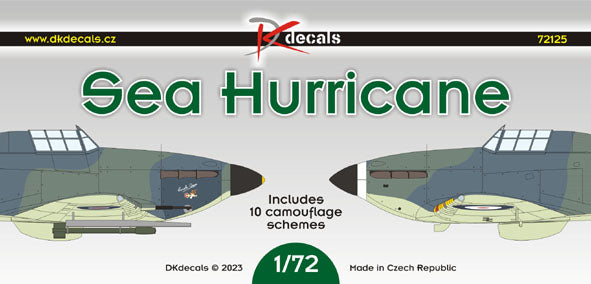 DK Decals DKD72125 1:72 Hawker Sea Hurricane 1