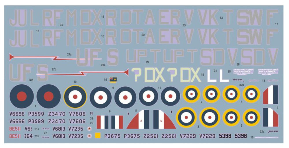 DK Decals DKD72140 1:72 Hawker Hurricane of Cz