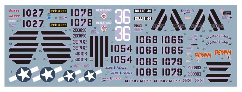 DK Decals DKD72143 1:72 311th FG North-American Mustangs 1