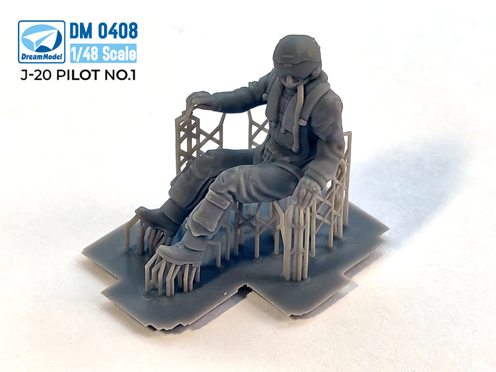 Dream Model DM0408 1:48 PLAAF Pilots for Chengdu J-20 NO.1 3D-Printed