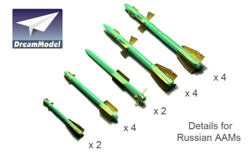 Dream Model DM0532 1:72 Details of Soviet AAMs