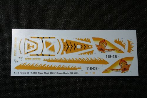 Dream Model DM0803 1:72 Dassault Rafale B 'NATO Tiger Meet 2009'