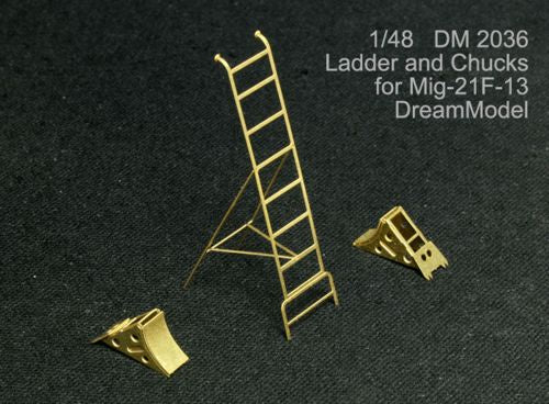 Dream Model DM2036 1:48 Ladder and wheel chocks Mikoyan MiG-21F-13