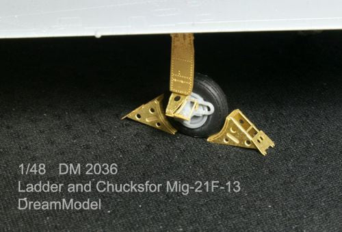 Dream Model DM2036 1:48 Ladder and wheel chocks Mikoyan MiG-21F-13