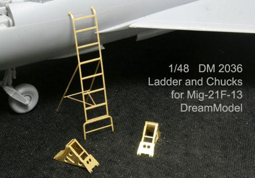 Dream Model DM2036 1:48 Ladder and wheel chocks Mikoyan MiG-21F-13