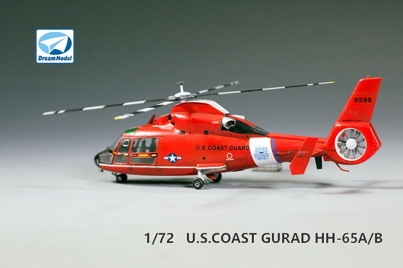 Dream Model DM720003 1:72 HH-65A/B U.S.COAST GUARD HELICOPTER PLASTIC+PE+RESIN