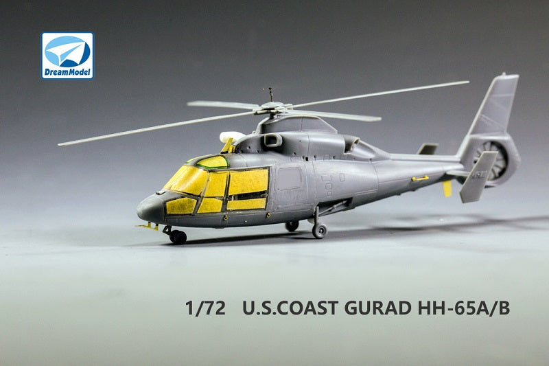 Dream Model DM720003 1:72 HH-65A/B U.S.COAST GUARD HELICOPTER PLASTIC+PE+RESIN