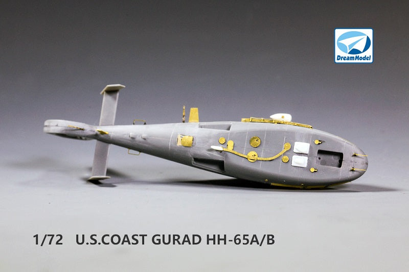 Dream Model DM720003 1:72 HH-65A/B U.S.COAST GUARD HELICOPTER PLASTIC+PE+RESIN