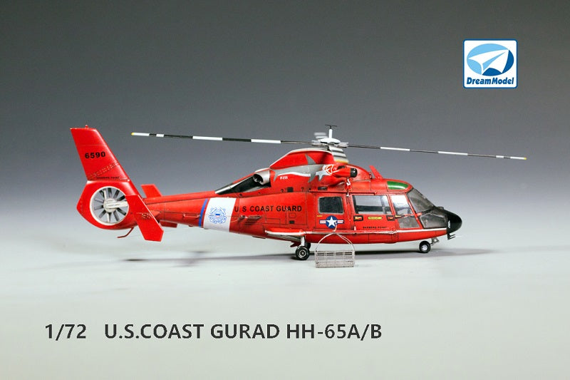 Dream Model DM720003 1:72 HH-65A/B U.S.COAST GUARD HELICOPTER PLASTIC+PE+RESIN