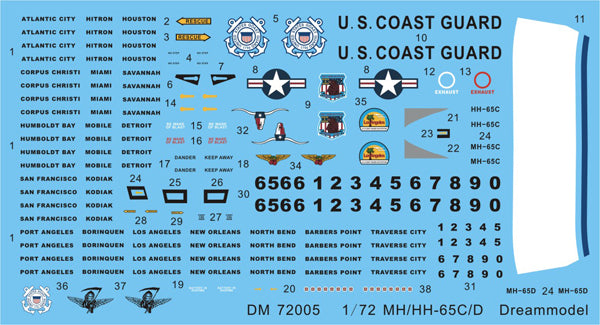 Dream Model DM720005 1:72 HH/MH-65C/D Dolphin 2