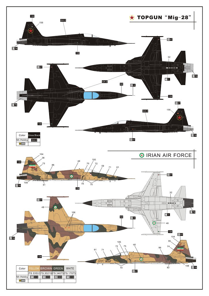 Dream Model DM720013 1:72 Northrop F-5E Tiger II