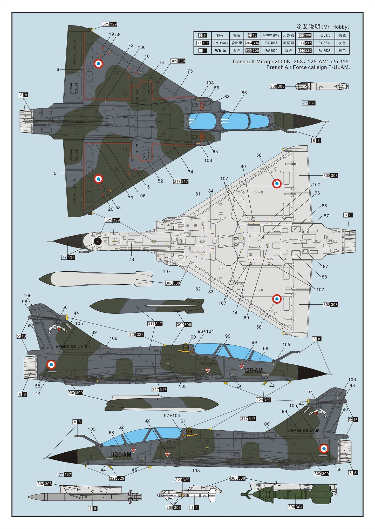Dream Model DM720021 1:72 Dassault_Mirage 2000N