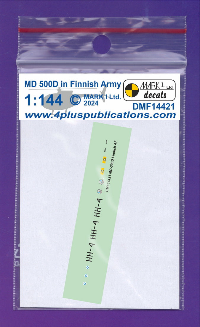 Mark I Decals DMF14421 1:144 MD-500D in Finnish AF
