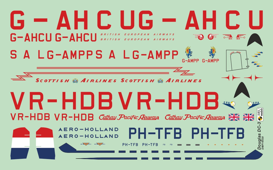 Mark I DMF14430 1:144 Douglas DC-3 Post-war Airliner Dakota Mk.III