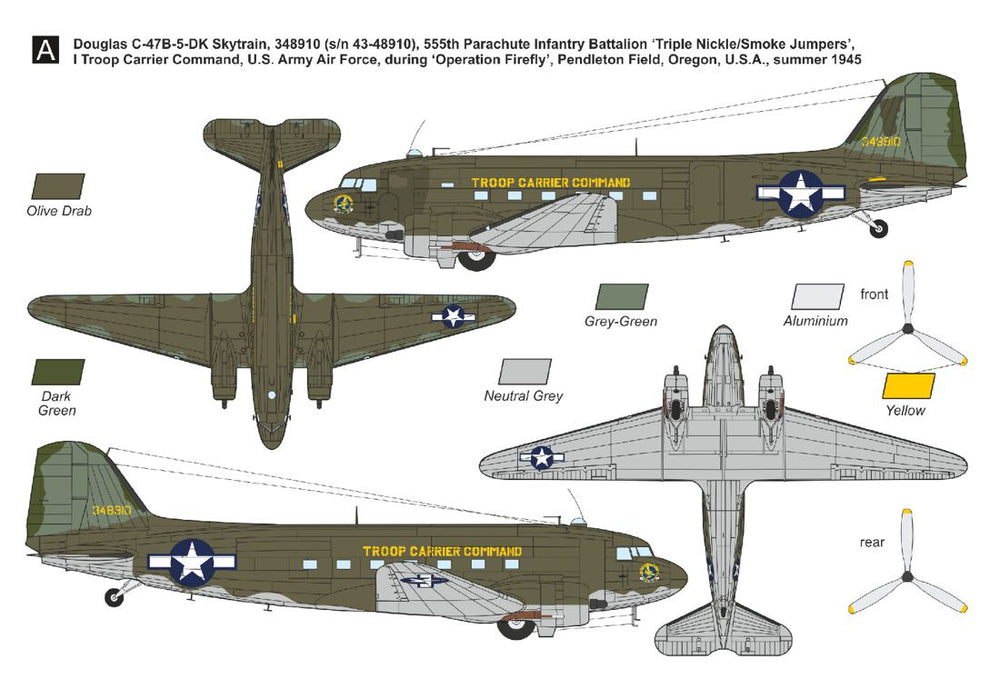 Mark I DMF14432 1:144 C-47/R4D Skytrain/Dakota WWII Service Decals