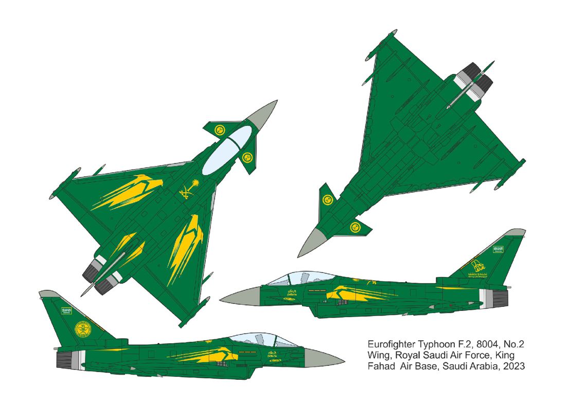 Mark I DMF14433 1:144 Middle East Eurofighter Typhoon Decals