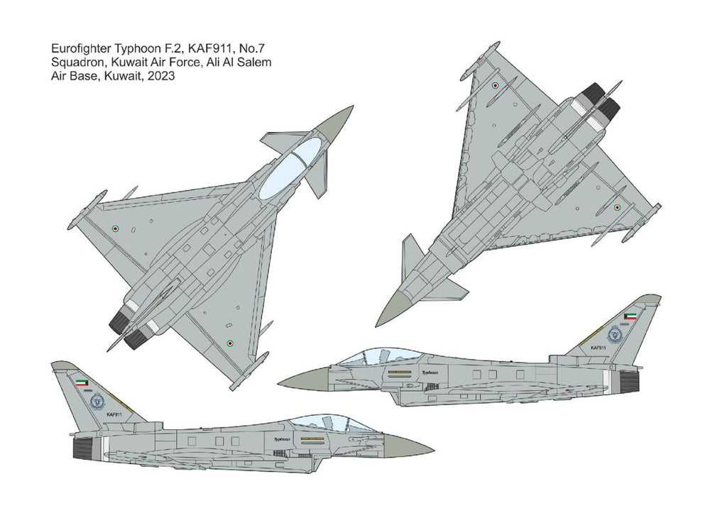 Mark I DMF14433 1:144 Middle East Eurofighter Typhoon Decals