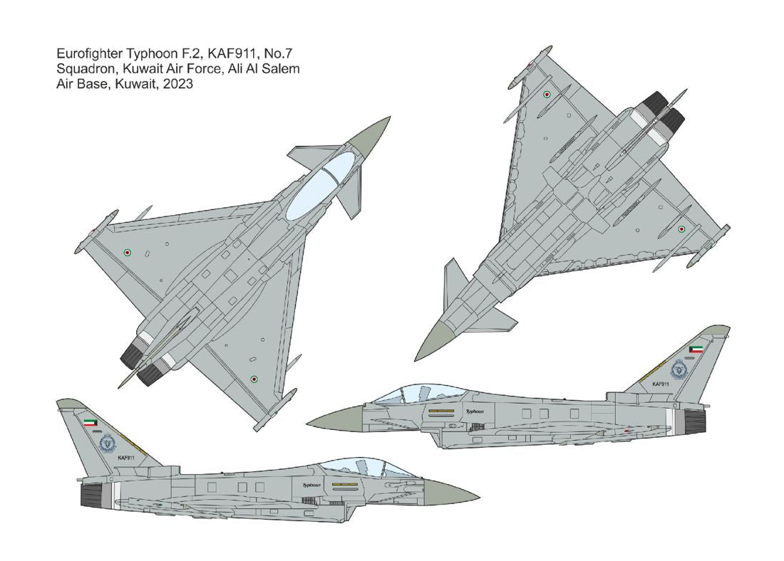 Mark I DMF14433 1:144 Middle East Eurofighter Typhoon Decals