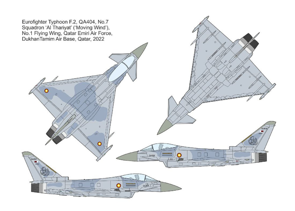 Mark I DMF14433 1:144 Middle East Eurofighter Typhoon Decals