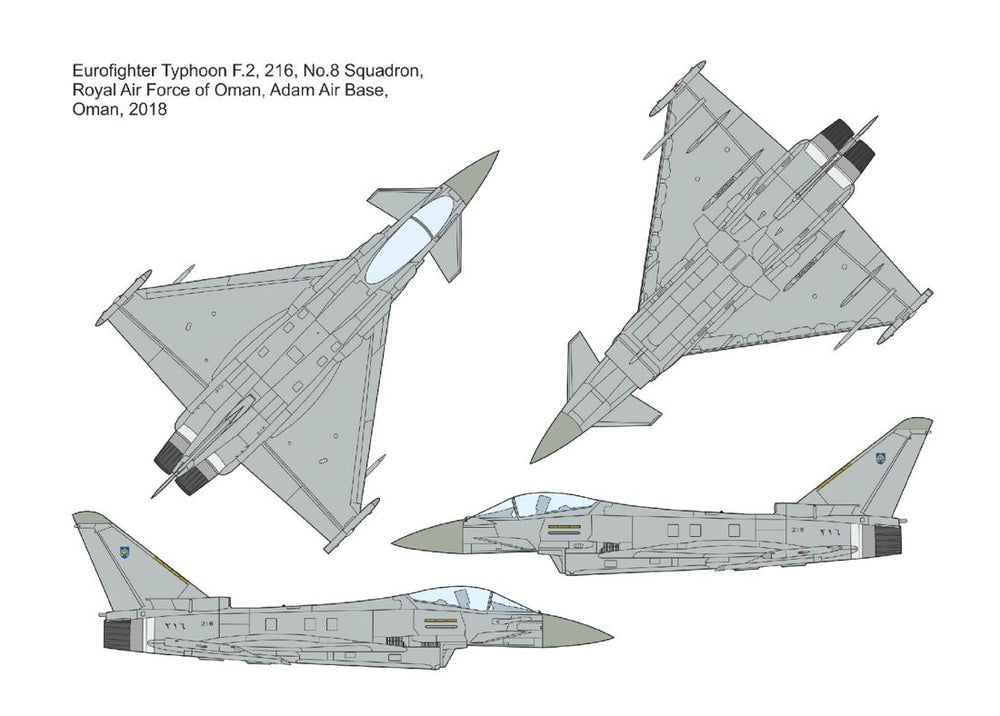 Mark I DMF14433 1:144 Middle East Eurofighter Typhoon Decals