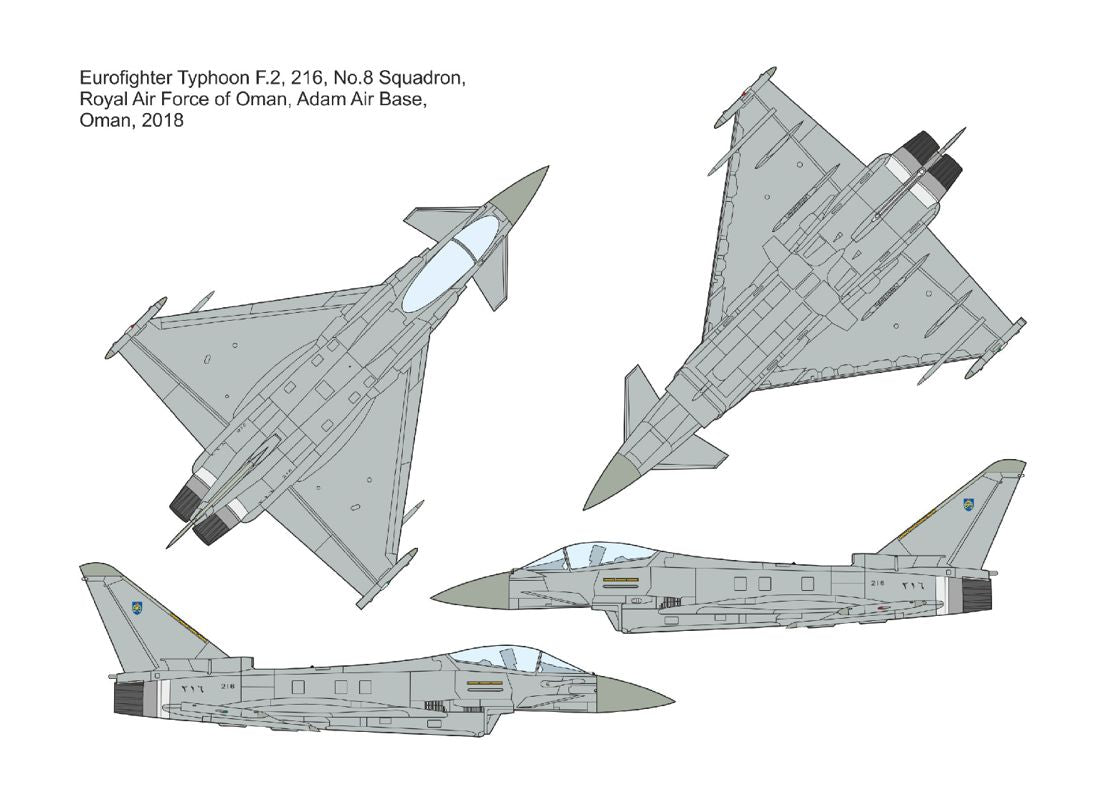 Mark I DMF14433 1:144 Middle East Eurofighter Typhoon Decals