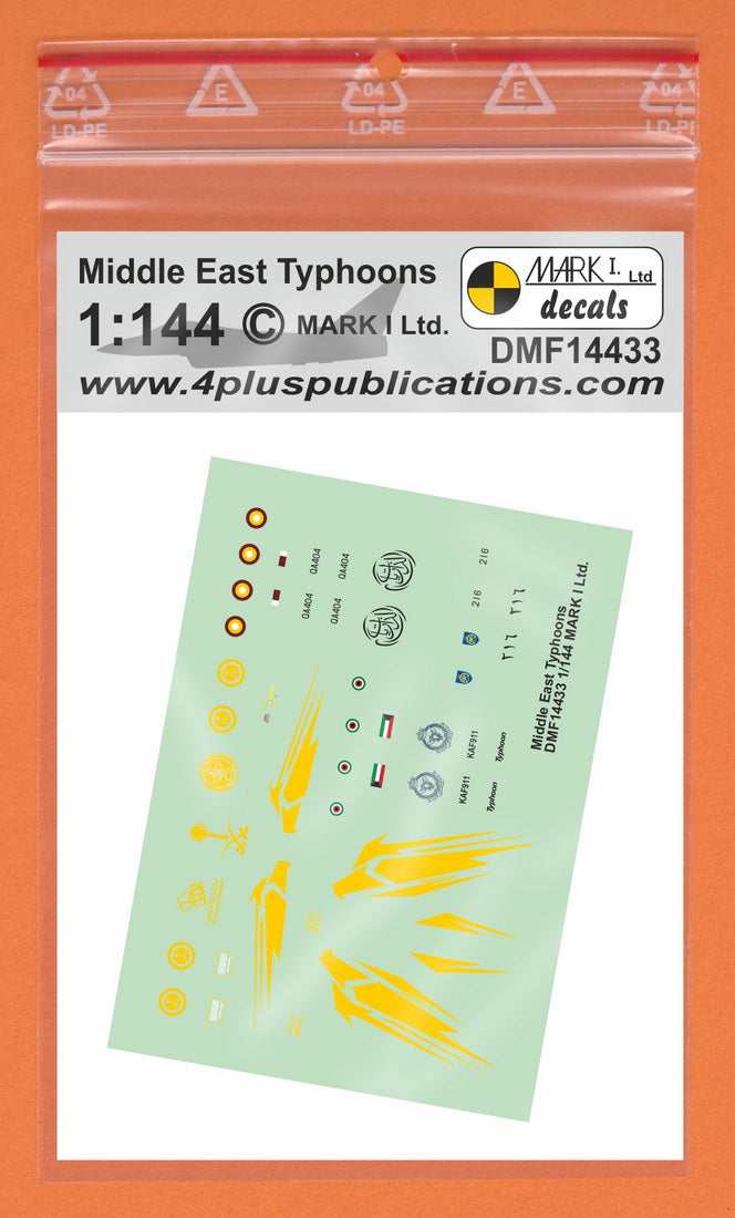 Mark I DMF14433 1:144 Middle East Eurofighter Typhoon Decals