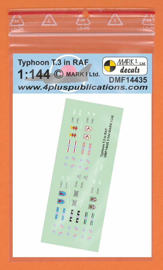 Mark I Decals DMF14435 1:144 Eurofighter Typhoon T.3 in RAF
