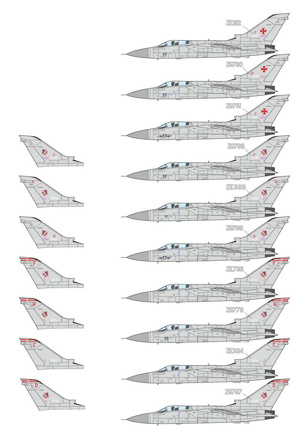 Mark I Decals DMF7201 1:72 No.1435 Flt