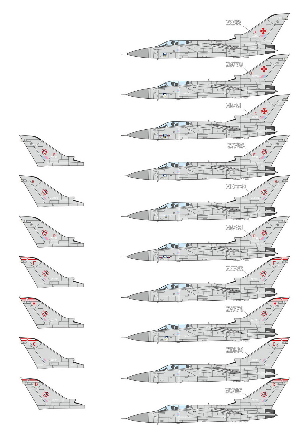 Mark I Decals DMF7201 1:72 No.1435 Flt
