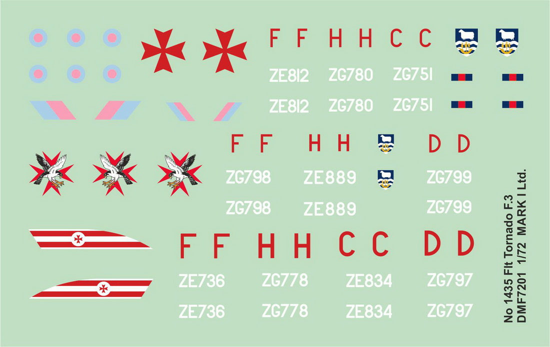 Mark I Decals DMF7201 1:72 No.1435 Flt