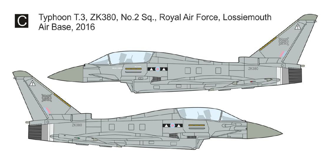 Mark I DMF7207 1:72 Typhoon T.3 RAF Decal Set