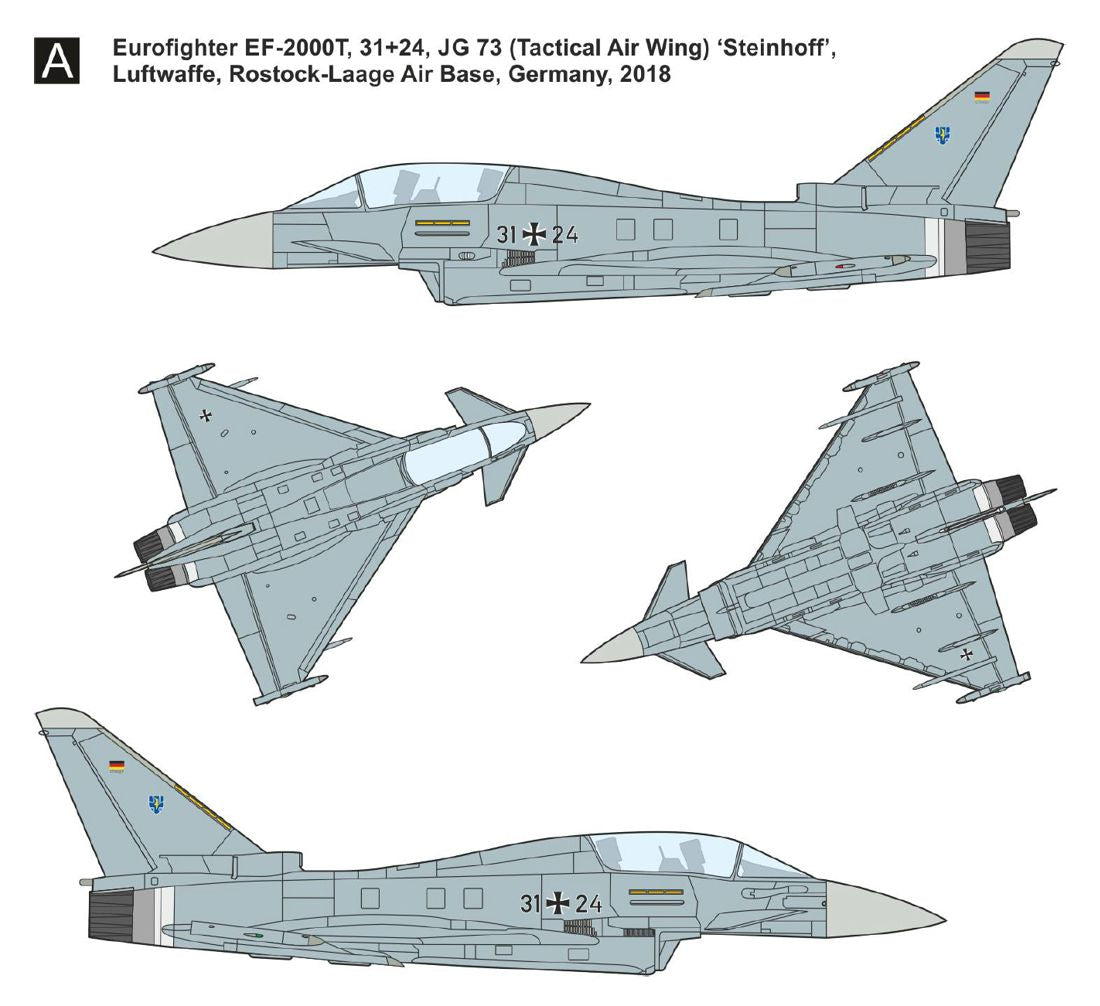 Mark I DMF7208 1:72 Eurofighter Two-seater Decal Set