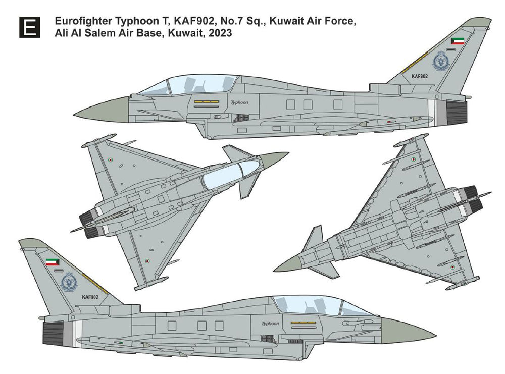 Mark I DMF7208 1:72 Eurofighter Two-seater Decal Set