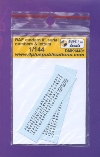Mark I DMK14401 1:144 RAF Modern 8 inch Serials & Letters Black