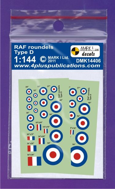 Mark I Decals DMK14406 1:144 RAF Type D, 2 sets