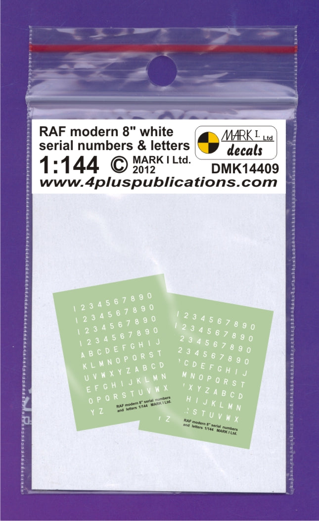 Mark I Decals DMK14409 1:144 RAF modern 8' White s/nos