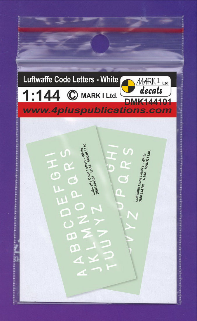 Mark I Decals DMK144101 1:144 Luftwaffe Code Letters