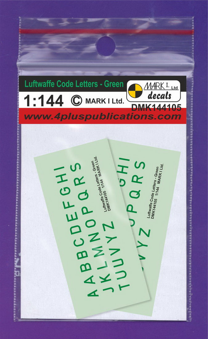 Mark I Decals DMK144105 1:144 Luftwaffe Code Letters