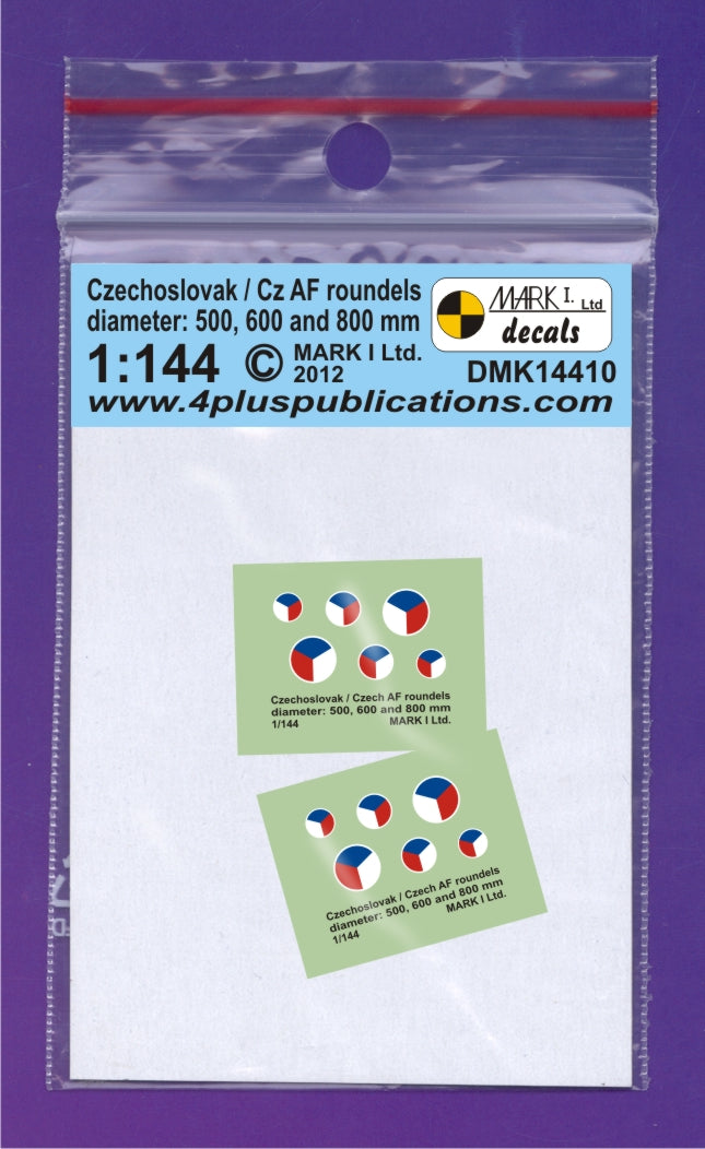 Mark I Decals DMK14410 1:144 Czechoslovak/CzAF roundels White outline