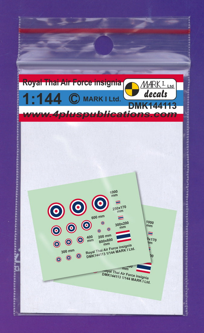 Mark I Decals DMK144113 1:144 Royal Thai AF Insignia, 2 sets