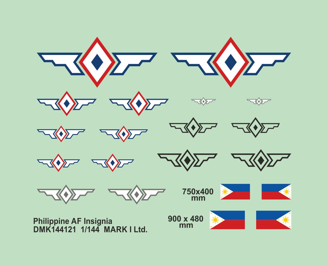 Mark I Decals DMK144121 1:144 Philippine AF Insignia