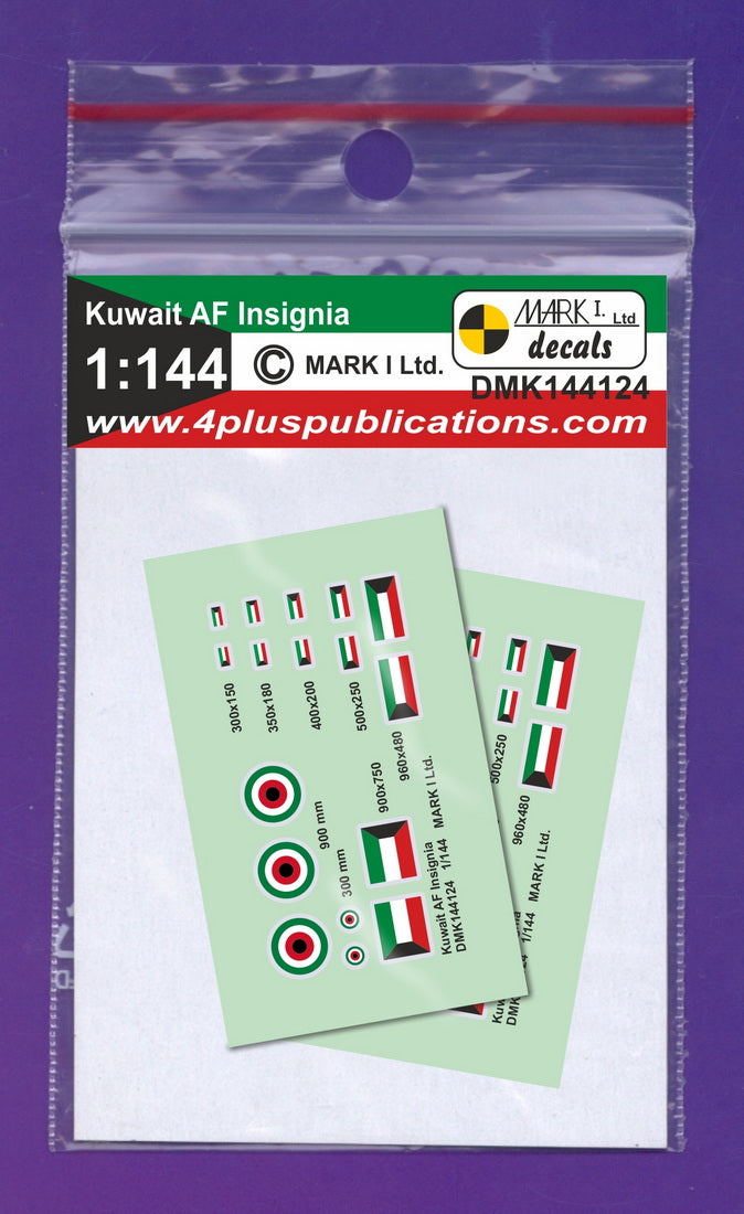 Mark I DMK144124 1:144 Kuwait AF Insignia and Flags Decal Set