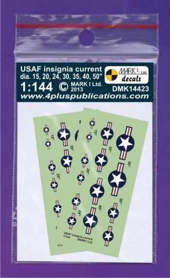 Mark I Decals DMK14423 1:144 US Insignia, current, 2 sets