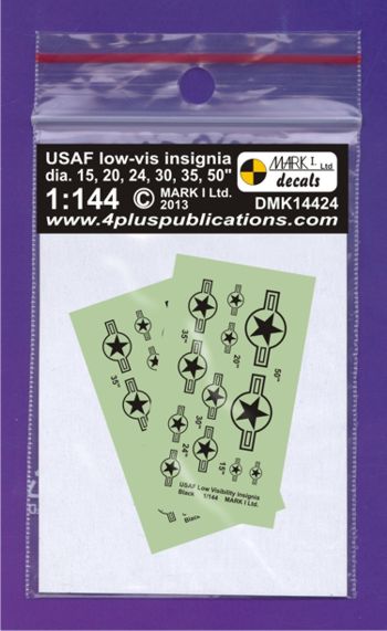Mark I Decals DMK14424 1:144 USAF Low-vis Insignia, current, 2 sets
